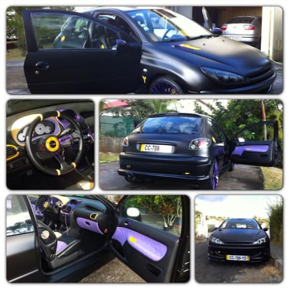 Une Peugeot 206 aux couleurs de Kobe Bryant-2