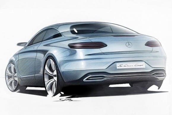 concept mercedes classe s coupé esquiss