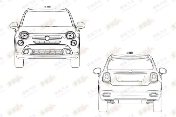 Fiat 500X - les premiers croquis en fuite-4
