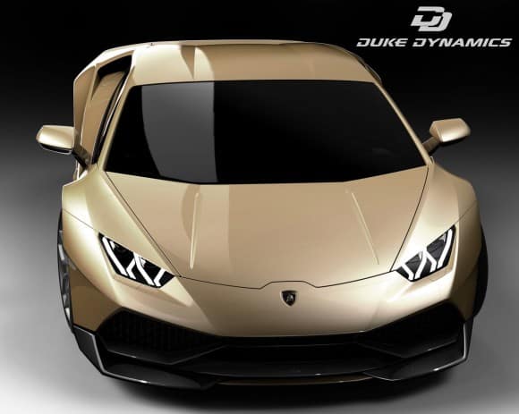 Duke Dynamics recouvre cette Huracan LP610-4 d'une couleur carrosserie dorée