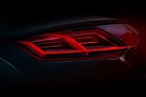 Le nouveau feu arrière de l'Audi TT 2015