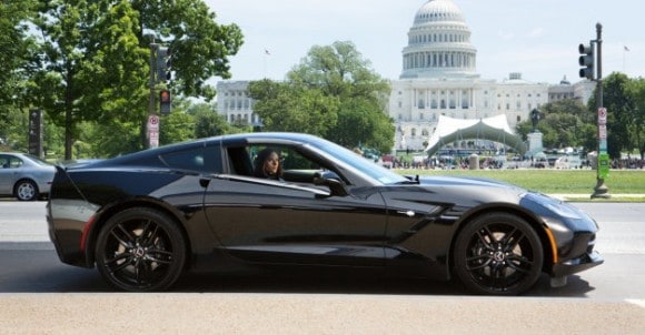 Captain America VS Supercar Corvette