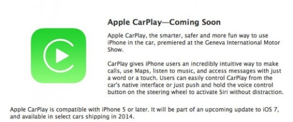 Apple CarPlay bientôt disponible