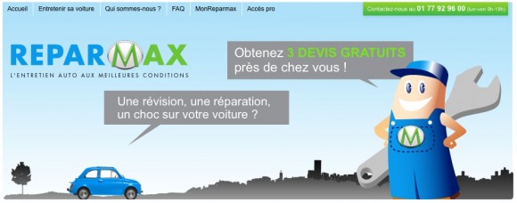 Reparmax vous permet  en ligne d'obtenir 3 devis de garages près de chez vous