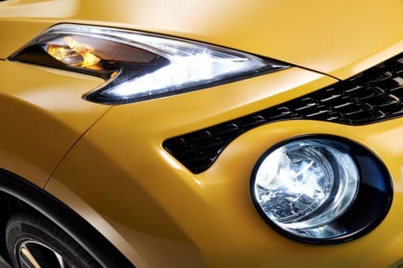 Les nouveaux optiques en forme boomerang du Nissan Juke