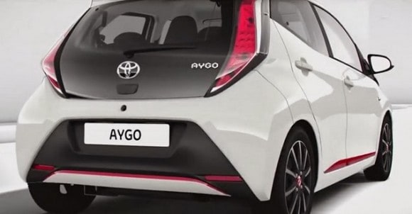 Nouvelle face arrière pour la version 2014 de la Toyota Aygo