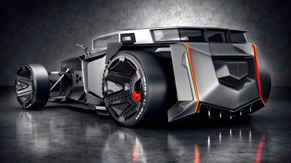 Hot Rod 2015 : mélange dark entre une Lamborghini et un Hot Rod Ford