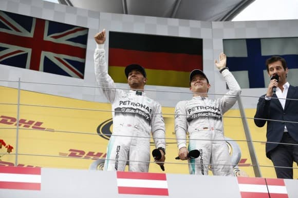 Mercedes occupe le podium depuis le début de la saison 2014 de F1