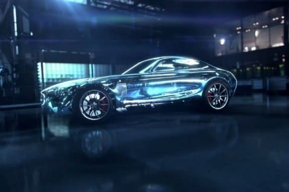 La Mercedes GT AMG en image de synthèse