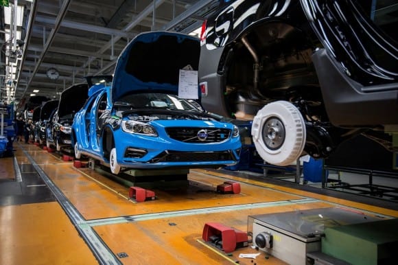 Les Volvo S60 et V60 Polestar sur les chaines de production