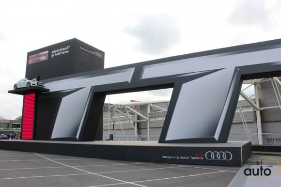 L'attraction du salon, elle mettait en scène une Audi TT Coupé