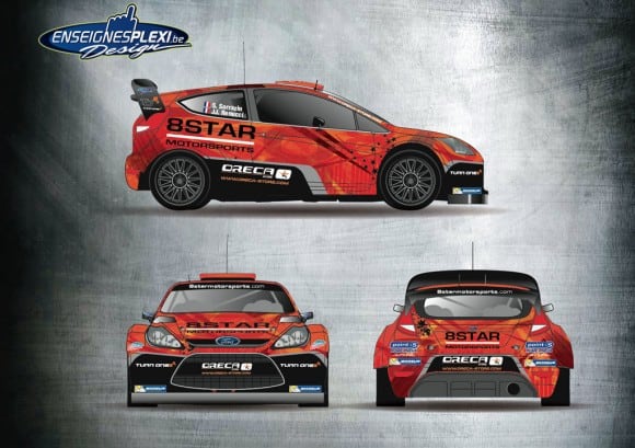 La Ford Fiesta WRC de Sarrazin sera bien au départ du rallye des Cevennes !