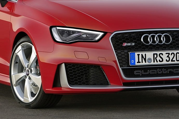 Des prises d'air encore plus grande sur cette version 2015 de l'Audi RS3 Sportback